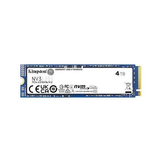 Disk i brendshëm Kingston 4TB NV3 M.2 2280 PCIe 4.0 NVMe SSD SNV3S/4000G