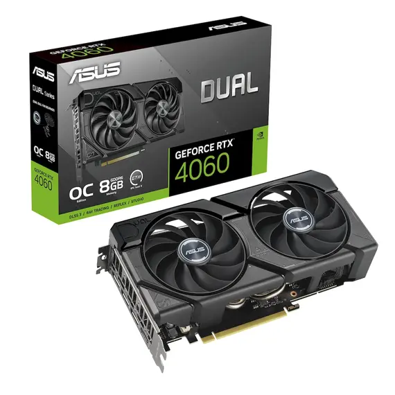 Kartelë grafike Asus VGA Dual RTX 4060 OC 8G EVO