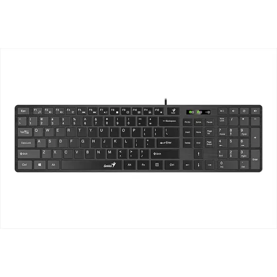Tastierë GENIUS SlimStar 126 USB US zezë