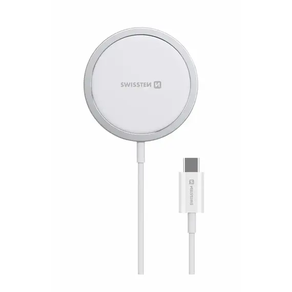 Adapter Swissten Magnetic wireless 15W 22055530,Bardhë