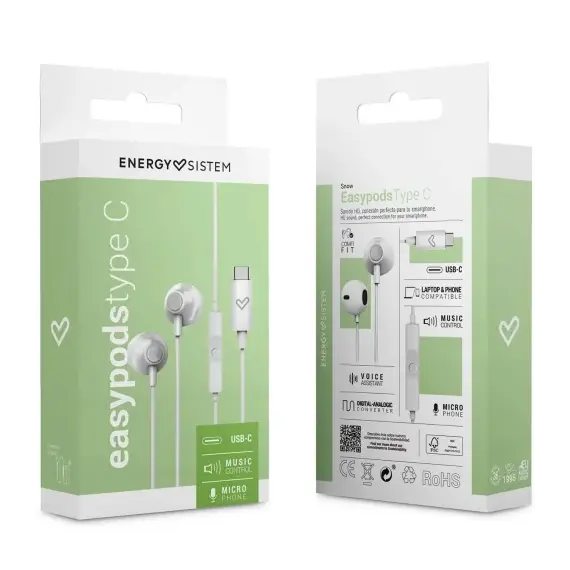 Degjuese Energy Sistem EasyPod Snow type C M45927 ,Bardhe, 2 image
