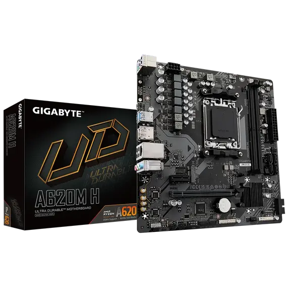 Pllakë Amë GIGABYTE A620M H AM5 AMD R7,R8,R9 DDR5
