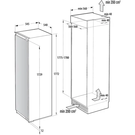 Frigorifer Gorenje RI517E62WF, 11 image
