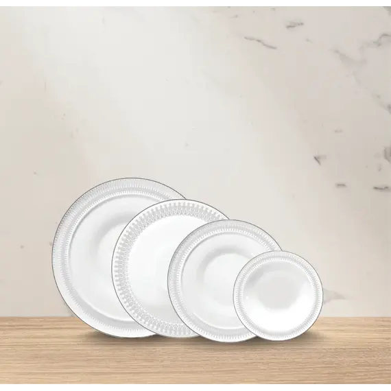 Set pjata porcelani 24copë, Ngjyra: Kafe