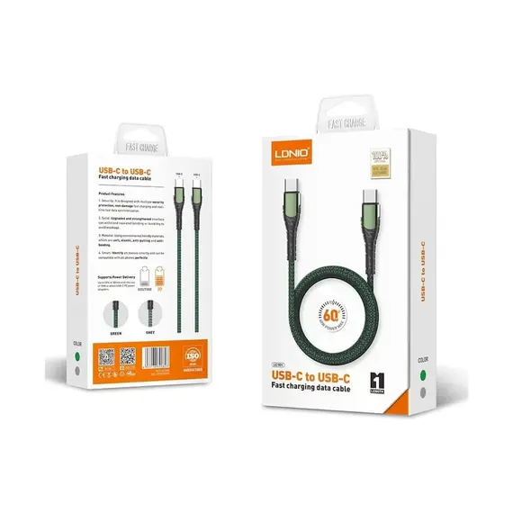 Kabëll USB-C to USB-C LDNIO  1m