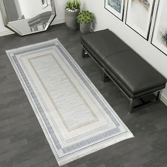 Tepih 80x300 Hiri,Kaltërt Kadife GO-KF406