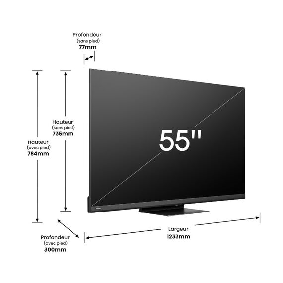 Televizor Hisense 55" 55U8KQ ULED Mini-LED 4K UHD, 8 image