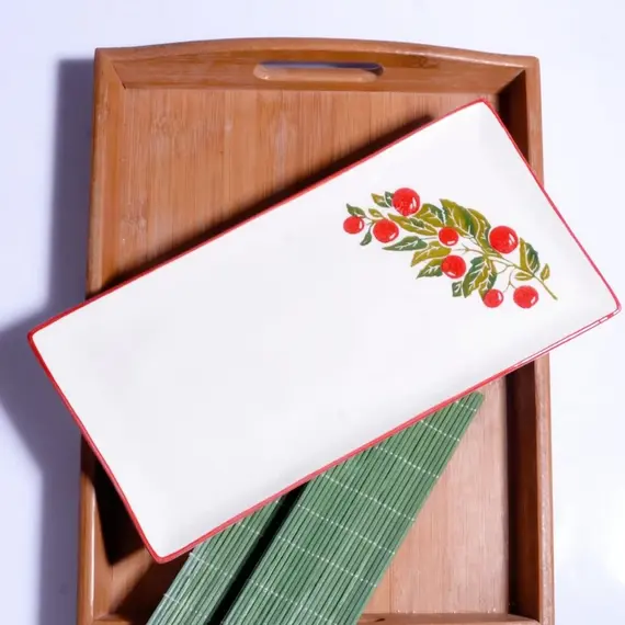 Pjate qeramike drejtkendeshe 29*15cm