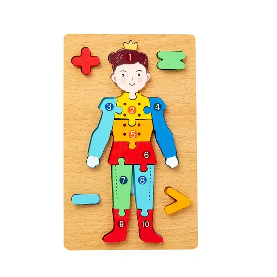 Lodër zhvillimi Puzzle druri, 3 image