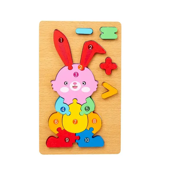 Lodër zhvillimi Puzzle druri, 4 image