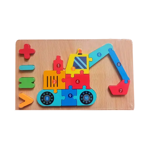 Lodër zhvillimi Puzzle druri, 5 image