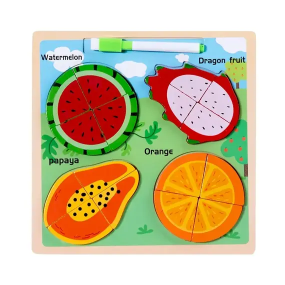 Lodër zhvillimi Puzzle kafshësh, 3 image