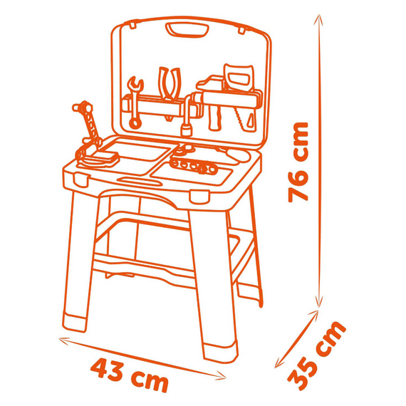 Lodër aktiviteti Punishte Black&Decker Smoby, 4 image