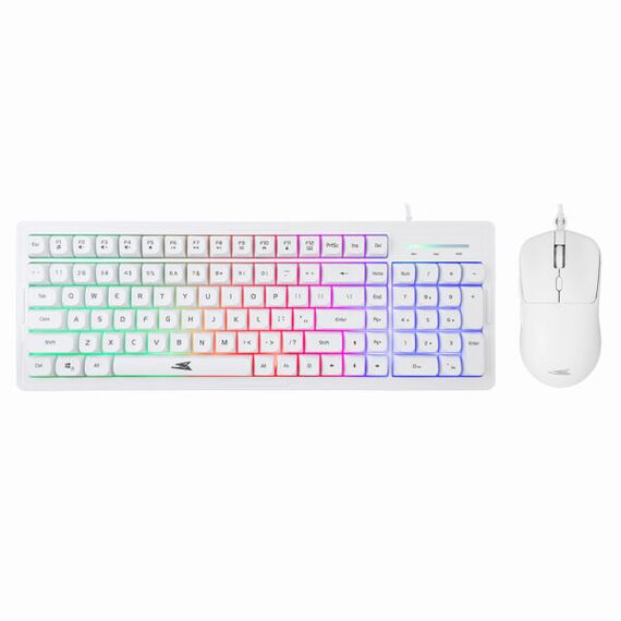 Set Gaming Tastierë dhe Maus Baracuda, Orca BGC-012 ,bardhë
