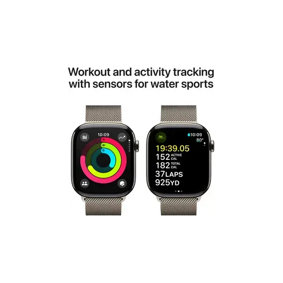 Ore e mençur Apple Watch SE  Series 10 GPS + Cellular 46mm ,Natural Titanium 4