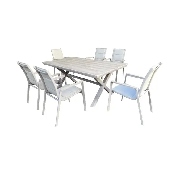 Corinna Set Kopshti Tavolinë SF6510 + 6 Karrige SF7010