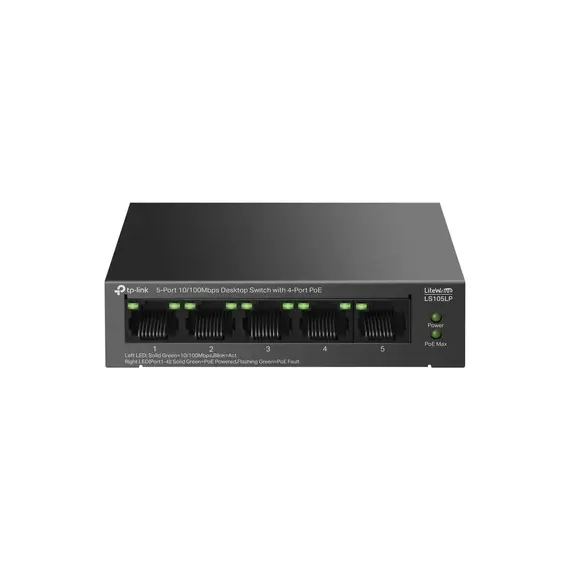 Switch Tp-link  LS105LP 9 PORT 10/100 SWITCH POE