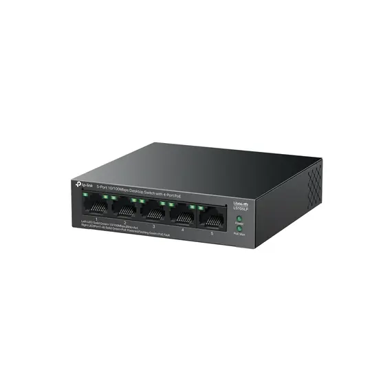 Switch Tp-link  LS105LP 9 PORT 10/100 SWITCH POE, 3 image