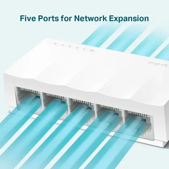 Switch Tp-link 5-PORT  LS1005,Bardhe, 3 image