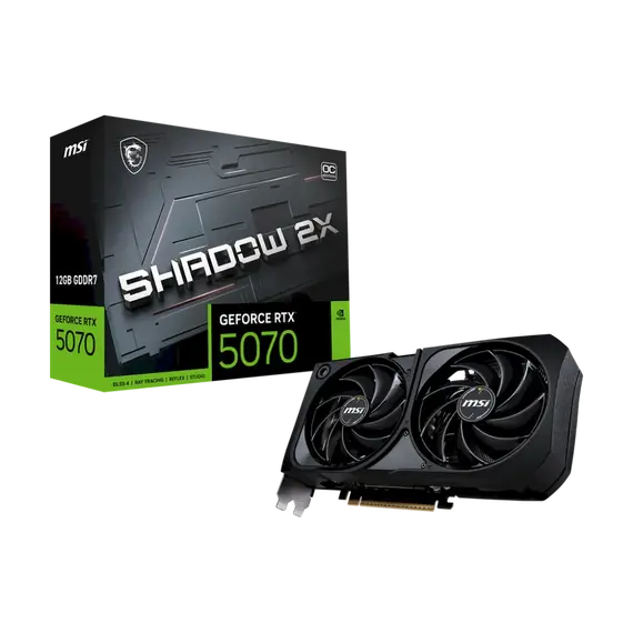 Kartelë Grafike GeForce MSI RTX 5070 12G SHADOW 2X OC