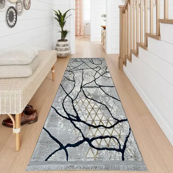 Tepih 80x300 Hiri,Navy Marbella GO-MB614