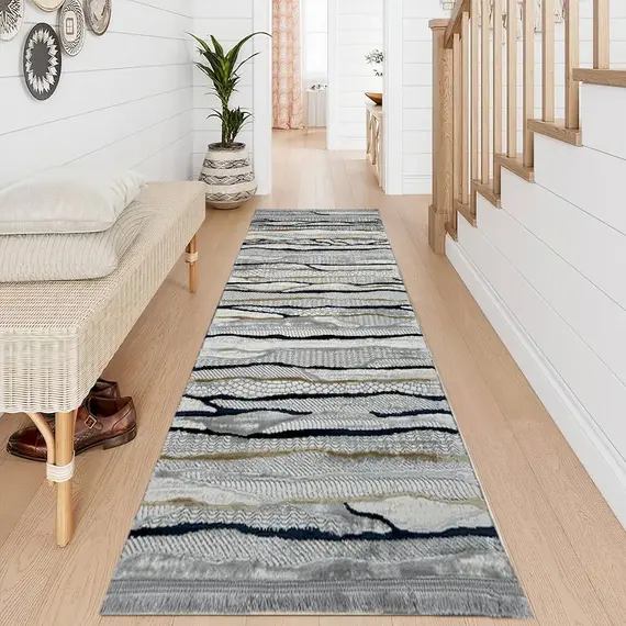 Tepih 80x300 Hiri,Navy Marbella GO-MB602