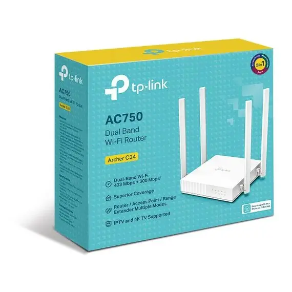 Ruter Tp-Link AC750 DUAL-B ARCHER C24, 4 image