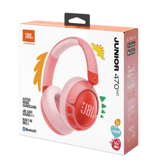Kufje per femije JBL JR 470 NC ,Roze, 6 image