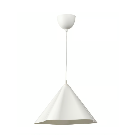 IKEA Llambë varëse plastike 46 cm, e bardhë