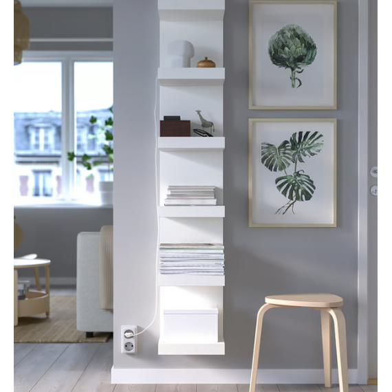 IKEA LACK Raft muri 30x190, i bardhë, 2 image