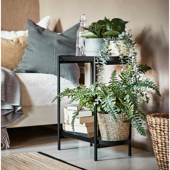 IKEA OLIVBLAD  Mbajtëse lulesh, e zezë, 3 image