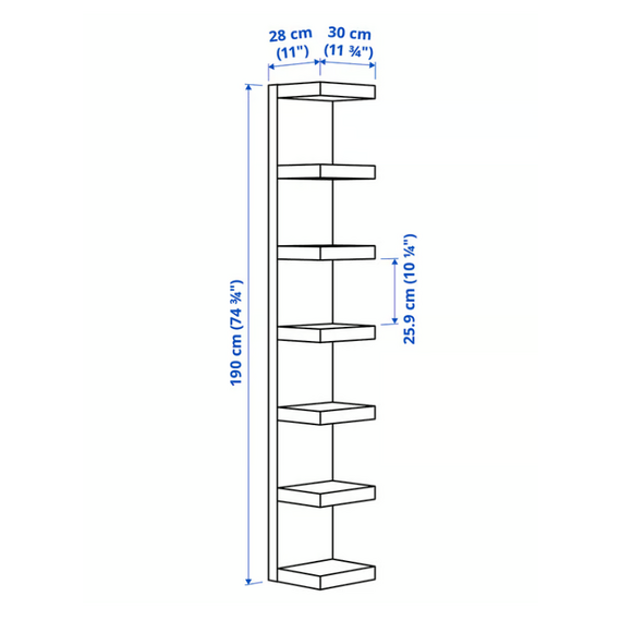 IKEA LACK Raft muri, kafe, 4 image