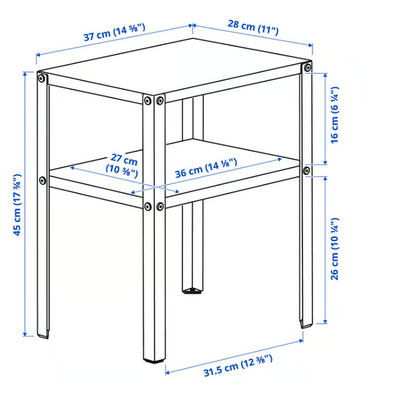 IKEA KNARREVIK Raft dekorativ, 4 image