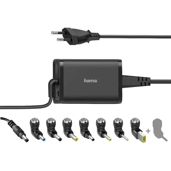 Adapter për laptop Hama 200002 15-19 V/65W,Zezë