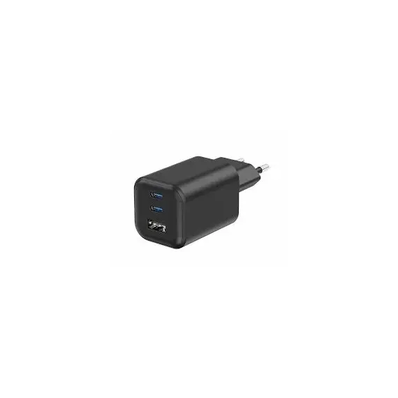 Adapter  Swissten GaN power adapter 2x USB-C 65W PD and 1x USB-A 18W ,22071410,Bardhë
