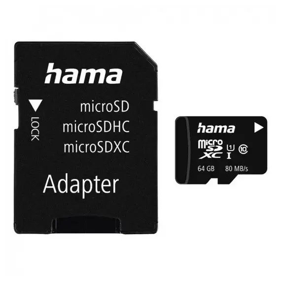 Mircrosd Hama 64GB  124152,80MB/SEC
