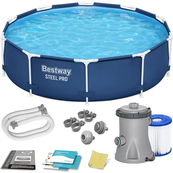 Pishine Steel Pro 305x76cm (Set Pompe filtri+Filter), Bestway, 2 image