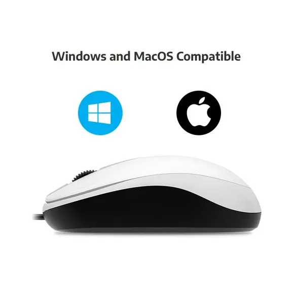 Maus GENIUS DX-110 USB Optical ,Bardhe, 2 image