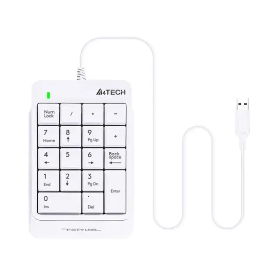 Tastiere A4 TECH FK13P FSTYLER Numeric USB ,Bardhe, 3 image