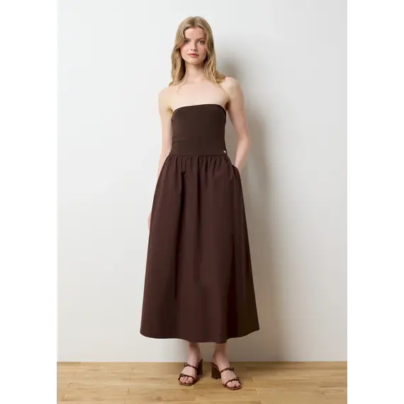 Fustan per femra, Madhësia: XL, Ngjyra: Kafe