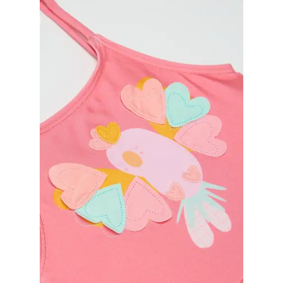 Bikini per vajza, Madhësia: 9-12 muaj, Ngjyra: Rozë, 3 image