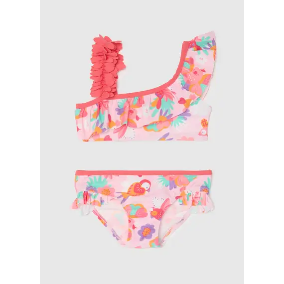Bikini per vajza, Madhësia: 12-18 muaj, Ngjyra: Rozë