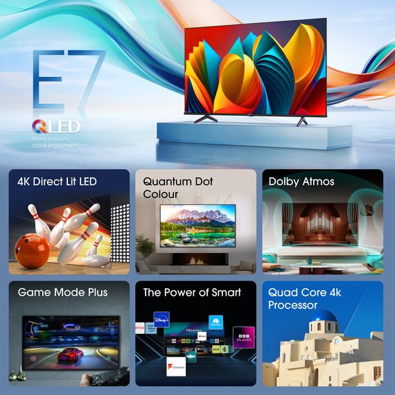 Televizor Hisense 50"50E7NQ Smart QLED 4K UHD TV 3