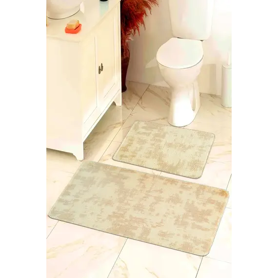Tepih për banjo 60x100 / SDV-01 Bezhë,Krem Sadiva