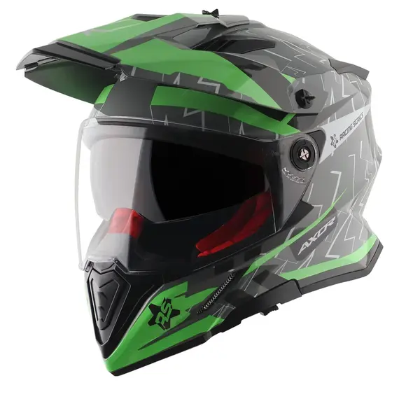 Axor X Cross Dual Visor  Flash Cool Grey Green, Madhësia: L, Ngjyra: Gjelbërt