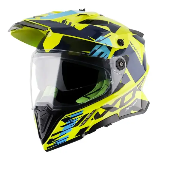 Axor X Cross Dual Visor  X1 Neon Yellow Blue, Madhësia: L, Ngjyra: Verdhë