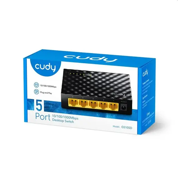 Switch Cudy GS105D-5-Port Gigabit, 4 image