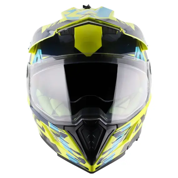 Axor X Cross Dual Visor  X1 Neon Yellow Blue, Madhësia: XL, Ngjyra: Verdhë, 2 image