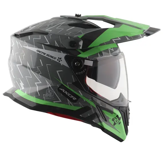 Axor X Cross Dual Visor  Flash Cool Grey Green, Madhësia: XXL, Ngjyra: Gjelbërt, 4 image