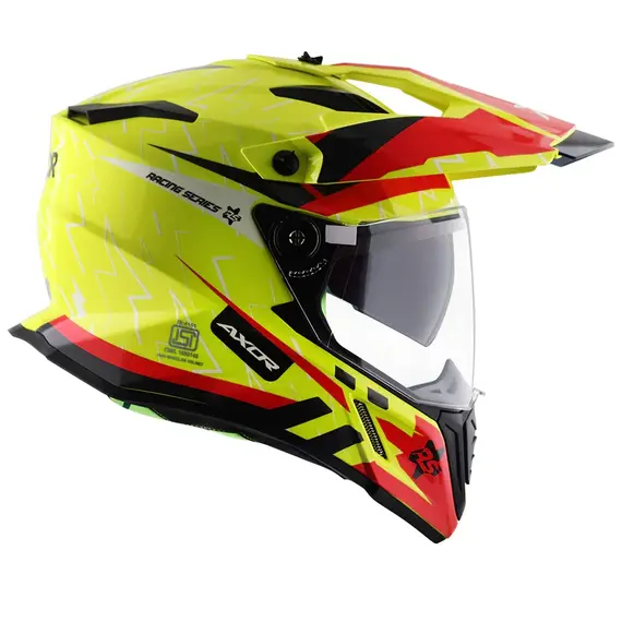 Axor X Cross Dual Visor  Flash Neon Yellow Red, Madhësia: XXL, Ngjyra: Verdhë, 2 image